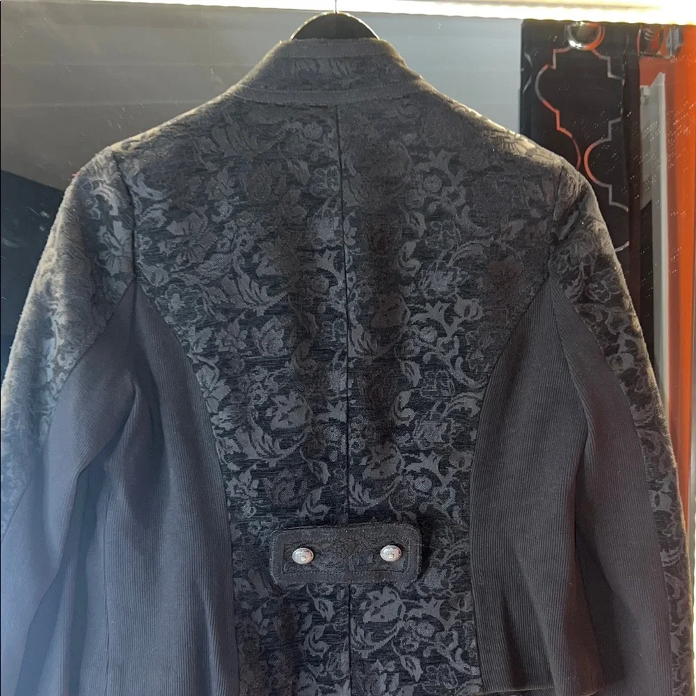 💋Costa Blanca Regal Victorian Brocade Military Moto Jacket 🖤 - Picture 11 of 11